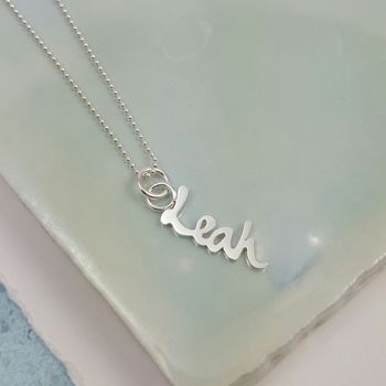 Personalised Silver Name Charm Necklace, 2 of 4