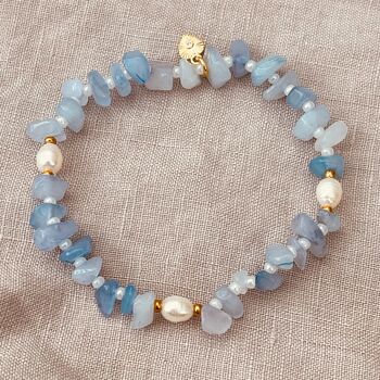 Heartsease Aquamarine Bracelet, 4 of 6