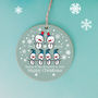 Personalised Family Christmas Snowmen Decoration, thumbnail 3 of 4