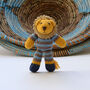 Hand Knitted Lion Soft Toy In Organic Cotton, thumbnail 2 of 5