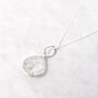 Herkimer Diamond April Birthstone Silver Necklace, thumbnail 1 of 5