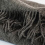 Personalised Charcoal Pure Cashmere Blanket Scarf, thumbnail 4 of 6
