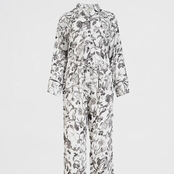 Tree Of Life Monochrome Long Pyjamas, 6 of 7