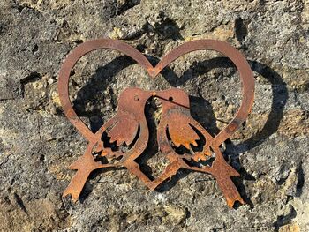 Metal Love Birds In Heart Wall Art Sculpture, 4 of 4