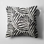 Black And White Deco Pillow Cover With Zebra Pattern, thumbnail 5 of 7