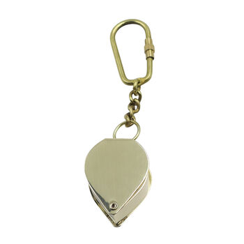 Custom Jewellers Loupe Brass Magnifying Glass With Keychain, 7 of 11