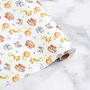 Noahs Ark Christening Wrapping Paper Roll Or Folded, thumbnail 1 of 3