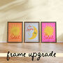 Set Of Le Soleil And La Lune Sun And Moon Wall Prints, thumbnail 2 of 11
