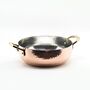 Hammered Copper Wok Pan With Brass Handles, thumbnail 6 of 7