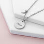Personalised Summer Style Heart And Disc Necklace, thumbnail 3 of 9