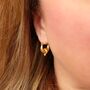 Vermeil Boho Statement Hoop Earrings, thumbnail 2 of 4