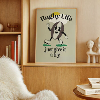 Rugby Life: Funny Rugby Print, 2 of 8