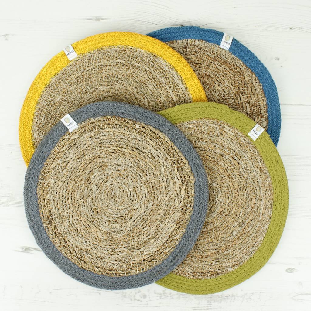 seagrass/jute tablemats by green tulip ethical living