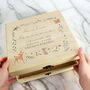 Personalised Woodland Animal Large Wooden Keepsake Box, thumbnail 3 of 5