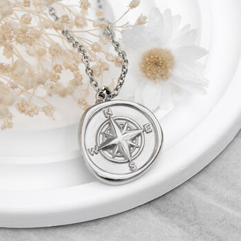Personalised Compass Amulet Necklace, 2 of 12
