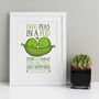 Personalised Wedding Print Peas In A Pod, thumbnail 1 of 5