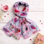 Watercolour Heart Splash Scarf, thumbnail 1 of 5