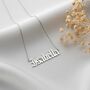 Sterling Silver Old English Name Necklace, thumbnail 8 of 10