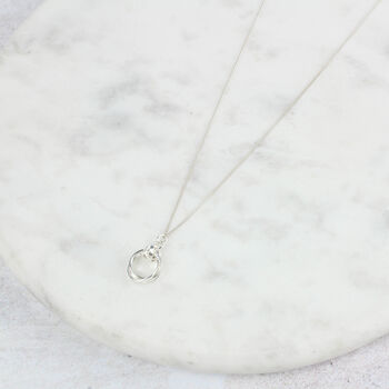 60th Birthday Silver Circles Necklace, 4 of 8