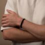 Personalised All Black Leather Bracelet, thumbnail 6 of 10