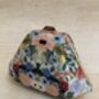 Multicoloured Blue Handcrafted Floral Clutch Bag, thumbnail 6 of 6