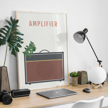 Guitar Amplifier Print | Vox Amp Music Poster, 7 of 8