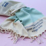 Personalised Cotton Throw, Sustainable Gift, thumbnail 8 of 12