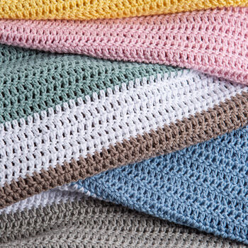Pastel Rainbow Blanket Beginners Crochet Kit, 4 of 7