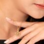 Spinning Nine Gemstones Dharma Wheel Necklace, thumbnail 3 of 12