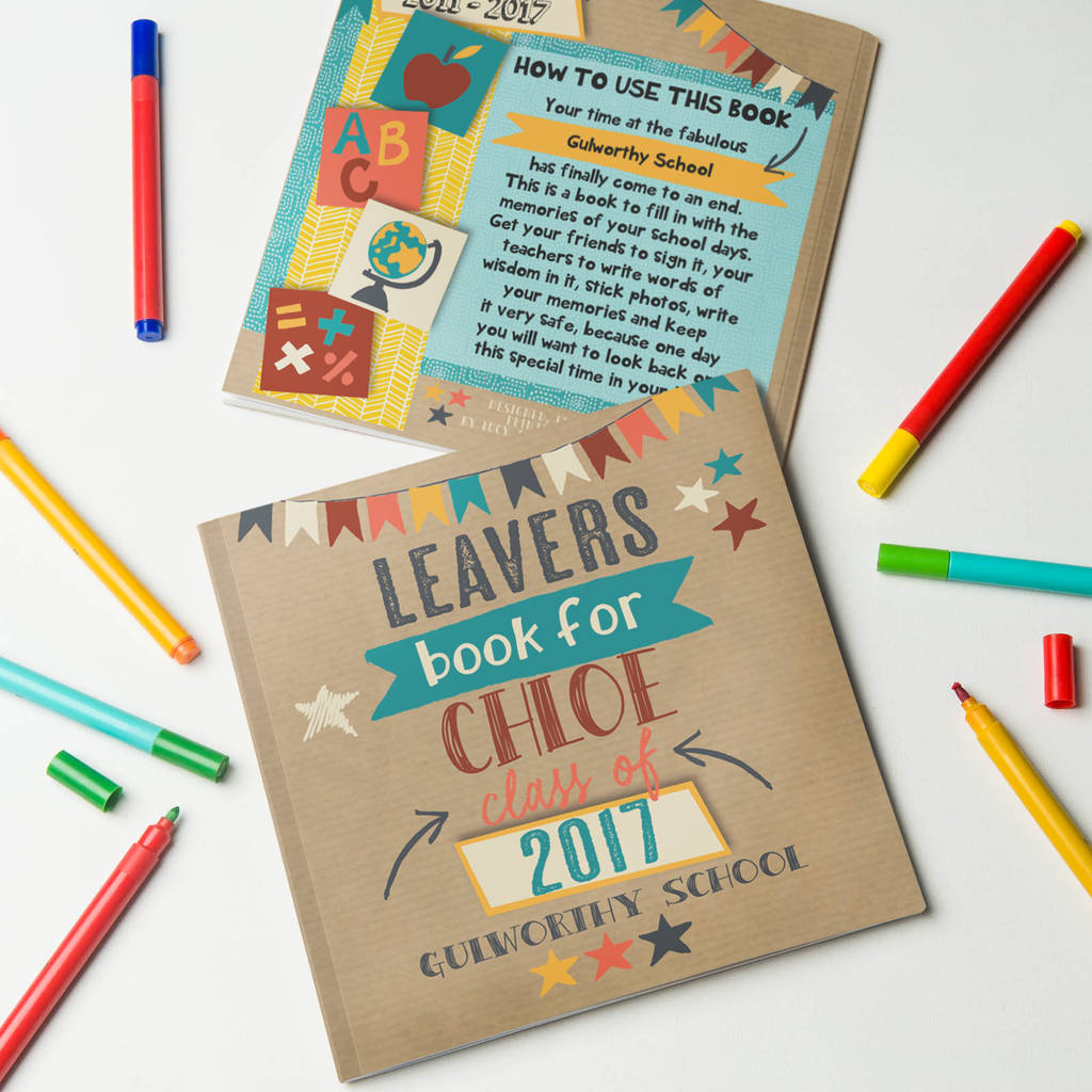 personalised primary school leavers book by fromlucy