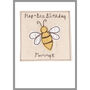 Personalised Bumble Bee 1st Birthday Card, thumbnail 10 of 12