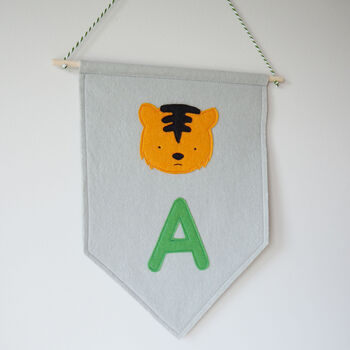 Personalised Tiger Pennant Flag, 6 of 6