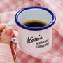 Personalised Enamel Espresso Mug, thumbnail 2 of 2