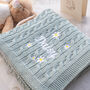 Personalised Daisy New Baby Blanket Gift, thumbnail 1 of 12