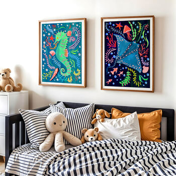 Sea Life Animal Nursery Prints, 7 of 12