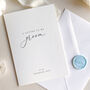 Luxury 'Letter To My Groom On My Wedding Day' Card, thumbnail 1 of 7
