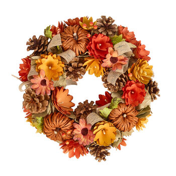 Personalised Pumpkin Patch Autumn Wreath, 2 of 5