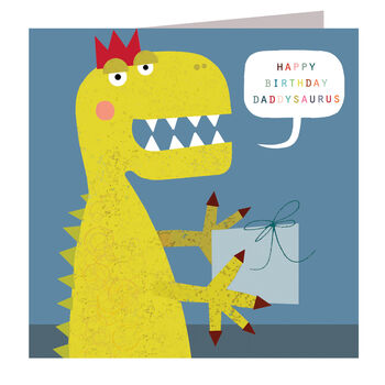 Daddysaurus Happy Birthday Card, 2 of 4