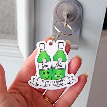 Funny Gin Keyring For Mum, 2 of 2
