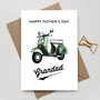 Personalised Fathers Day Scooter Card, thumbnail 3 of 4