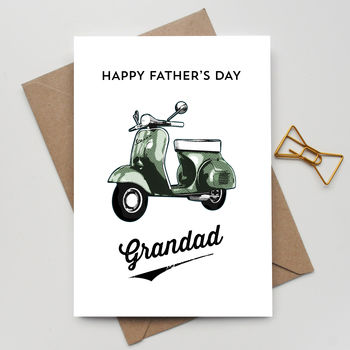 Personalised Fathers Day Scooter Card, 3 of 4