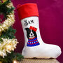 Personalised Party Dog Christmas Present Stocking, thumbnail 12 of 12