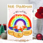 Rainbow First Christmas Card As Mr And Mrs, thumbnail 3 of 6