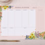 Floral Weekly Desk Planner Pad, thumbnail 2 of 4