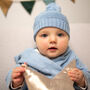 New Baby Bobble Hat And Mittens Set, thumbnail 3 of 11