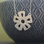 Sterling Silver Watercolour Small Daisy Necklace, thumbnail 1 of 4