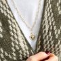 Delight Puffy Heart Gold Plated Long Pendant Necklace, thumbnail 4 of 5