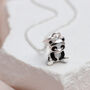 Personalised Sterling Silver Panda Charm Necklace, thumbnail 1 of 4