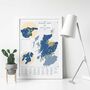 Scotland Whisky Regions And Distillery Map 2023, thumbnail 5 of 7