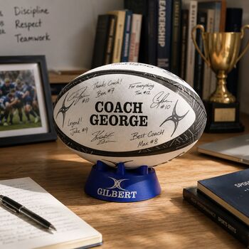 Personalised Gilbert G Tr8000 Rugby Ball, 3 of 5